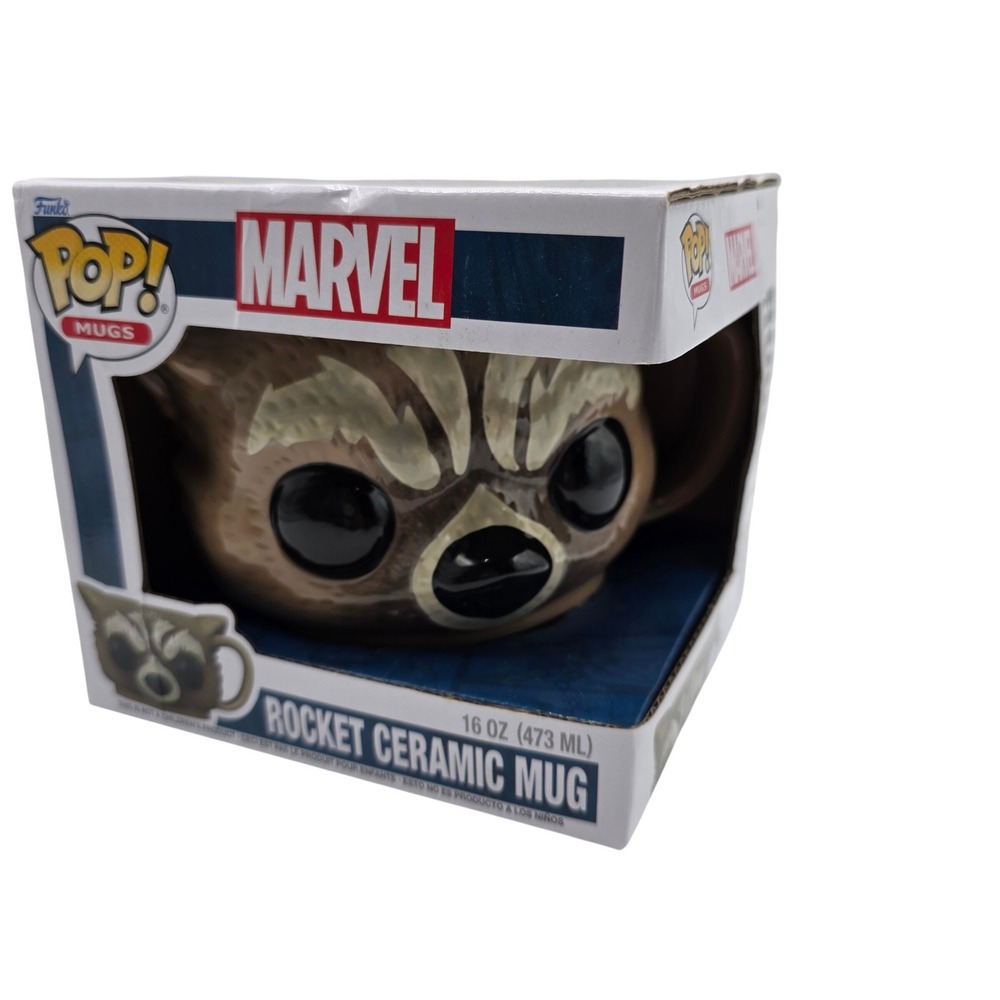 Funko Pop Marvel Rocket Raccoon Ceramic Mug 16oz Guardians of the Galaxy '22 NEW